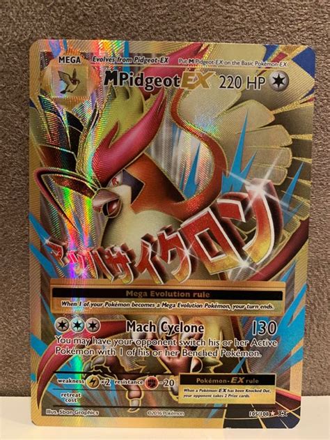 Pokemon M Pidgeot EX Ultra Rare XY Evolutions ENG 105 108 Kaufen Auf