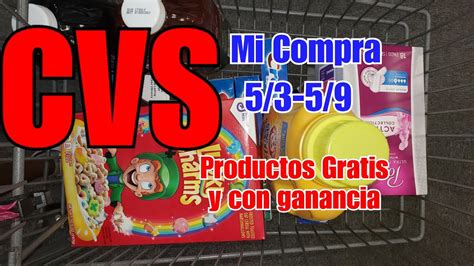 MI COMPRA EN CVS 5 3 5 9 Productos Gratis Y Con Ganancia Randee Saves