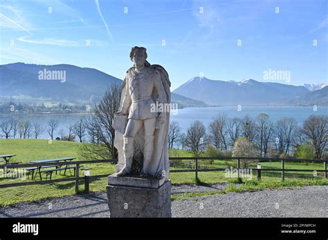 Gmund Deutschland 04th May 2023 View Over Lake Tegensee Towards The