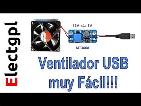 Como hacer un Ventilador USB Casero Muy Fácil de hacer YouTube