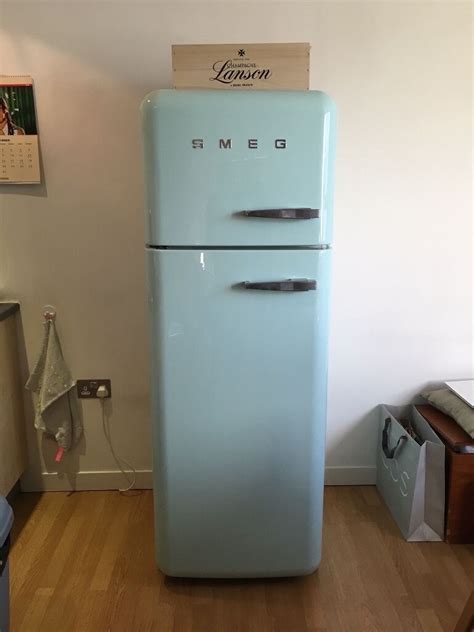 Smeg Fab30 Fridge Freezer Retro Design And Pastel Green Finish