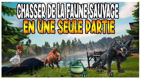 Fortnite Chasser De La Faune Sauvage En Une Seule Partie Astuce