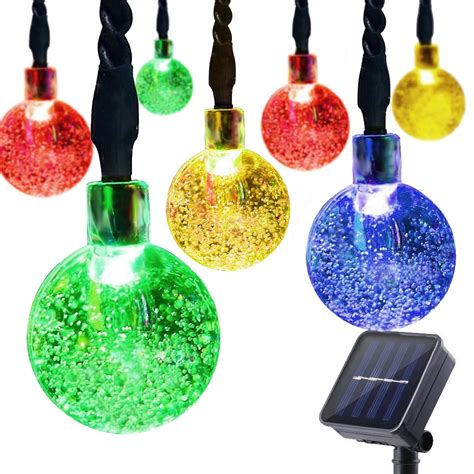 Dcoo Solar String Lights Globe Ball Led Lighting Sloar Powered