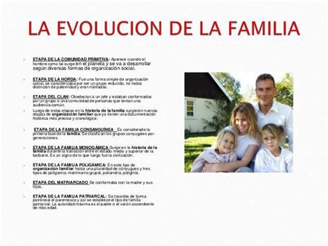 EXPLIQUE LA EVOLUCIÓN HISTÓRICA DE LA FAMILIA HASTA LA ACTUALIDAD