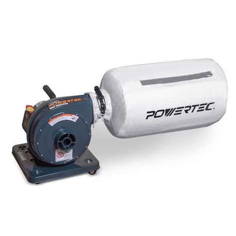 POWERTEC 12 1 HP 560 CFM Portable Dust Collector 1 Micron 120