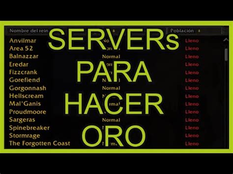 99 DONDE Mejores Server Para Ganar Oro Dragonflight