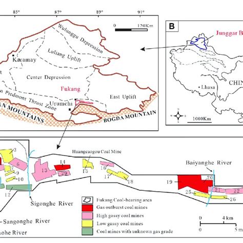 A Geographical Location Of The Junggar Basin China B Tectonic