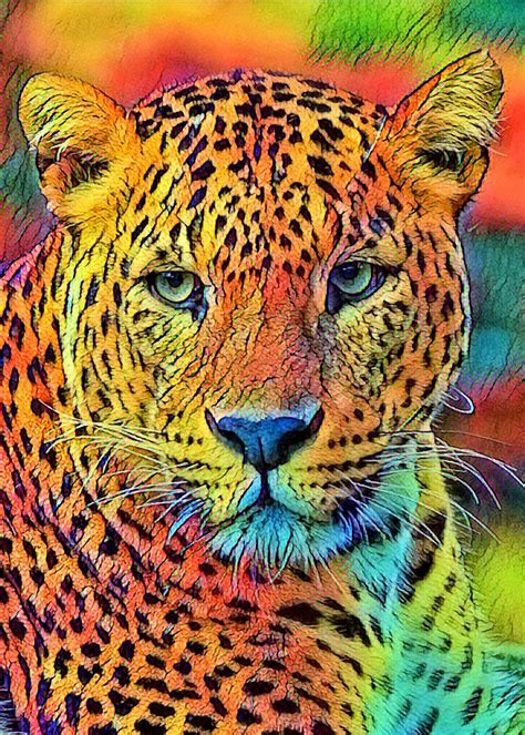 Animalcolor Leopard 001 Poster Print By Angelika Möthrath Displate