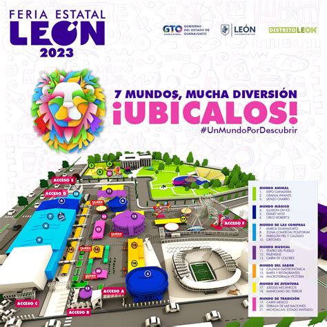 Feria De Le N Checa El Mapa Para Ubicar Los Mundos Uni N