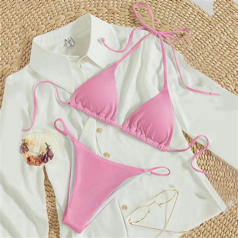 Teveq Women S High Waisted Bikini Sets Two Swimsuit Knot Bathing Suit Swim Suits For Women