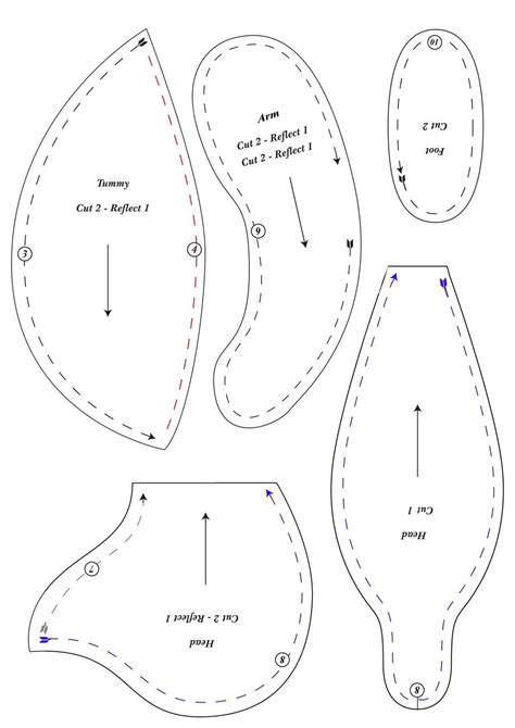 Beginner Printable Easy Teddy Bear Pattern