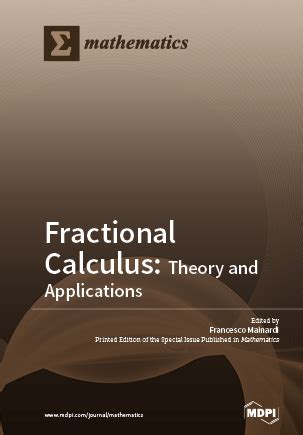 Fractional Calculus: Theory and Applications | MDPI Books