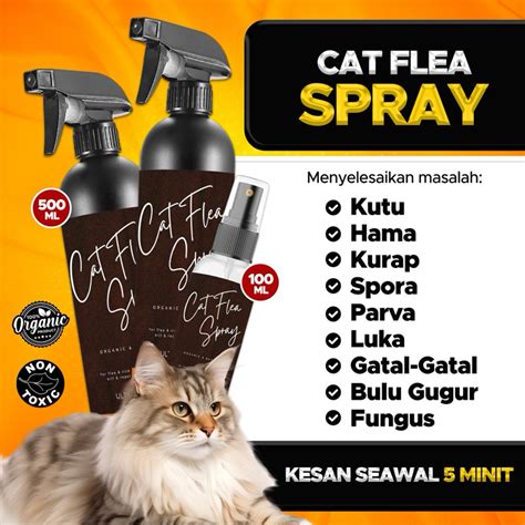 Cat Flea Spray ‼️ Ubat Kutu Kucing Spray Kutu Kucing Ubat Kurap