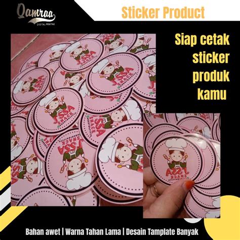 Jual Stiker Label Usaha Kemasan Produk Cetak Stiker Label Olshop Stiker