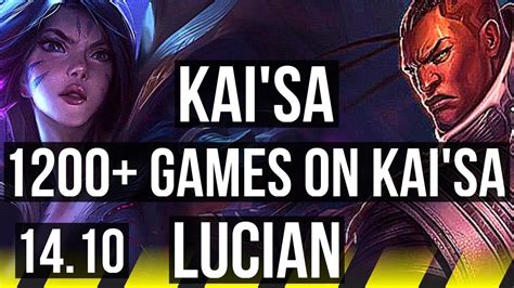 KAI SA Rell Vs LUCIAN Nami ADC 1200 Games 9 3 10 KR