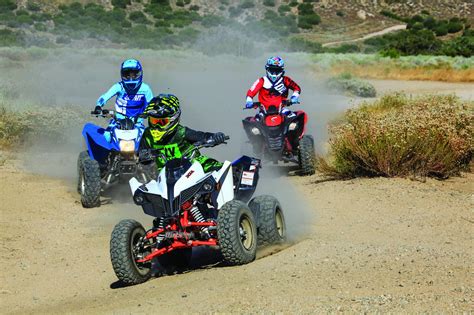 250cc Sport Atv Comparison Dirt Wheels Magazine