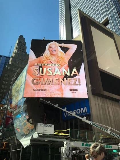 Susana Giménez Estrella En Nueva York ¡con Un Cartel Gigante Infobae