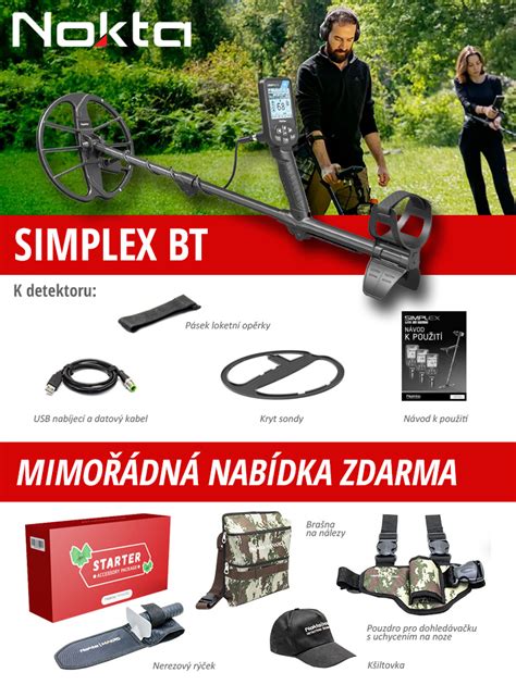 Nokta Simplex BT Metalldetektor LovecPokladu Cz