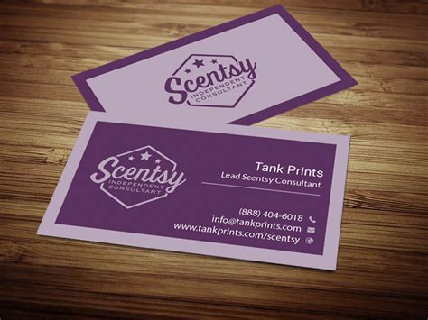 6 Amazing Scentsy Business Cards | FREE SHIPPING | Tank Prints