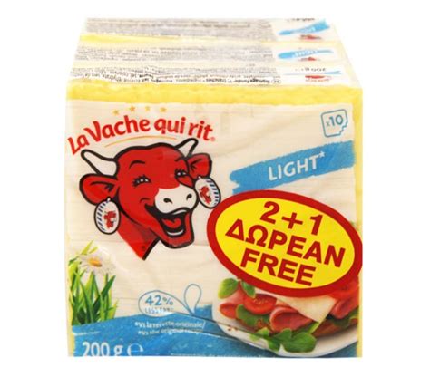 Cheese La Vache Qui Rit Slices Light 200g 10 Slices 2 1 Free Cheap Basket