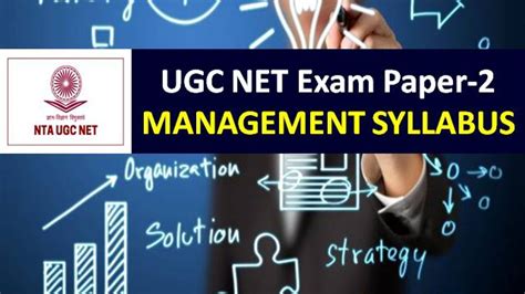 Ugc Net Management Syllabus Check Paper Chapter Wise Detailed