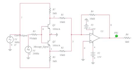 Binary Phase Shift Keying Using Bjt Multisim Live