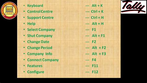 Tally Erp 9 Shortcut Keys Ll Top 32 Tally Shortcut Keys Ll Tally