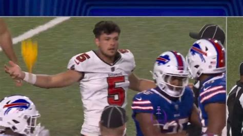 WATCH Buccaneers Punter Gets Helmet Knocked Off During Fight Against