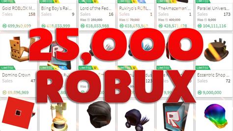 Spending 25 000 Robux On Limiteds Roblox Trading YouTube