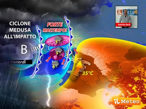 Meteo Ciclone Medusa All Impatto Venerd Nero Con Nubifragi E