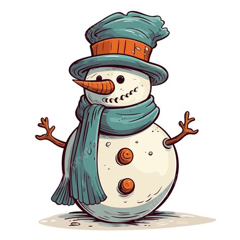 Chapéu De Boneco De Neve Vetor Png Ilustração De Boneco De Neve De Desenhos Animados De