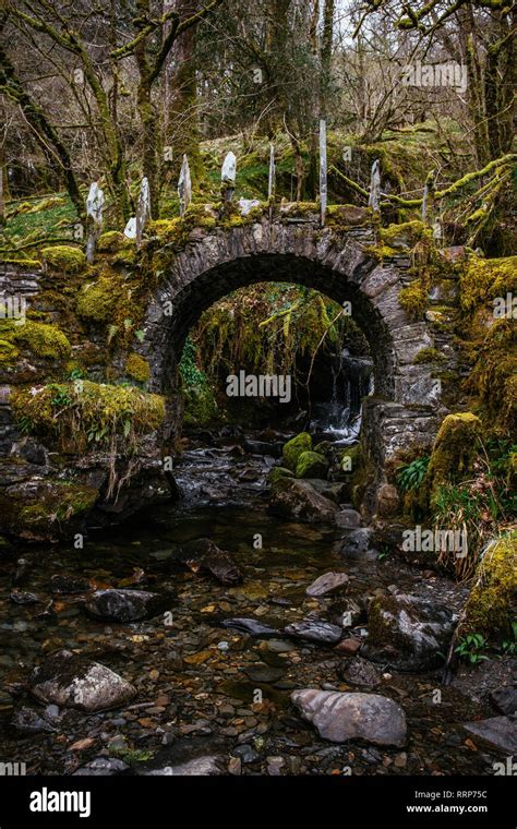 Old stone bridge Fairy Bridge in woodland, Scotland Stock Photo - Alamy