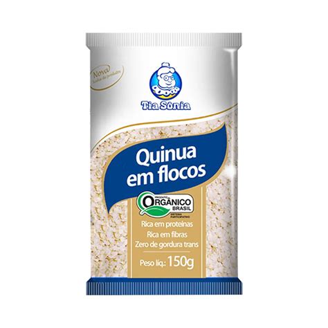 Quinua em flocos orgânica Selo Vegano