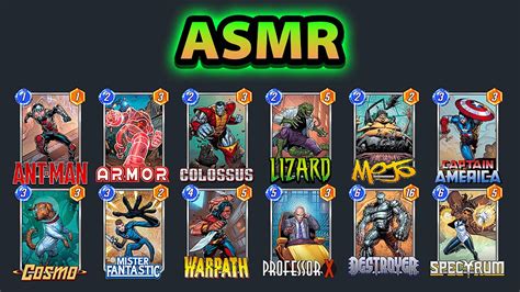 Asmr Ongoing Destroyer Deck Marvel Snap Gameplay Lofi Mouth Sounds