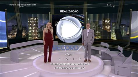 Hd Encerramento Do Domingo Espetacular Record Tv Youtube