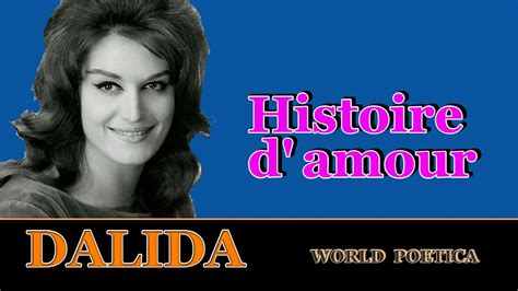 Dalida Histoire D Amour Youtube