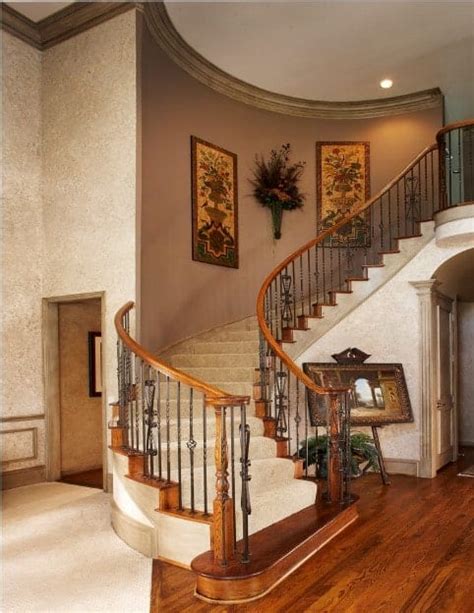 40 Curved Staircase Ideas For 2019