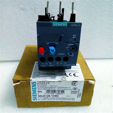 1pc New Siemens Thermal Overload Relay 3RU6126 1DB0 2 2 3 2A EBay