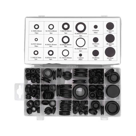 Cikonielf kit d œillet d étanchéité 125 pièces assortiment d œillets en