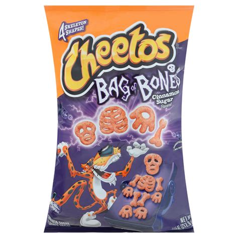 Save on Cheetos Bag of Bones Flavored Snacks Cinnamon Sugar Halloween ...