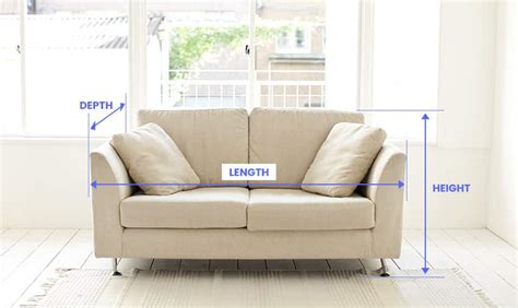 Loveseat Dimensions Measuring Sizes Guide Designing Idea