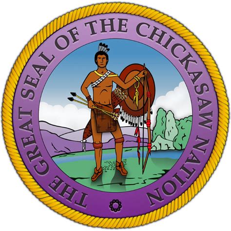 The Great Seal of the Chickasaw Nation Self-adhesive Decal native American Pride - Etsy