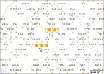 Ibadan (Nigeria) map - nona.net