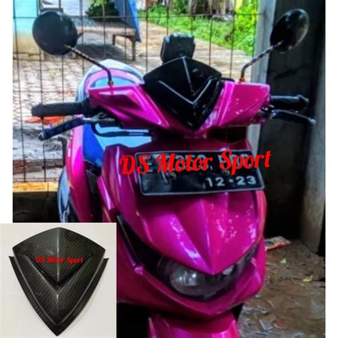 Jual Visor Mio Soul Gt Model Terbaru Carbon Windshield Mio Soul Gt