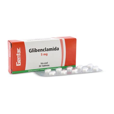 GLIBENCLAMIDA 5 MG GENFAR CAJA X 30 TABS Farmavida Droguería Online