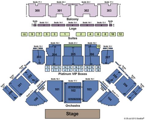 Toyota presents the oakdale theatre seating chart