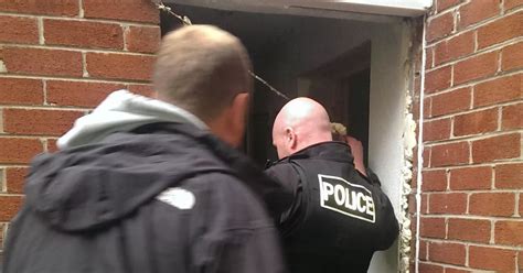 Watch as Skelmersdale police arrest 28 people after dawn drug raids - Liverpool Echo