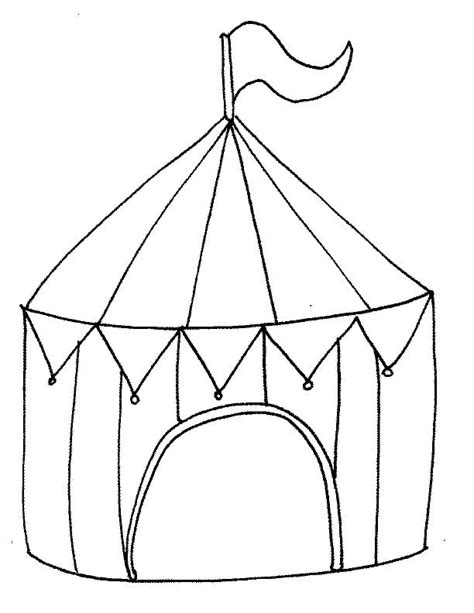 Desenhos De Tenda De Circo F Cil Para Colorir E Imprimir