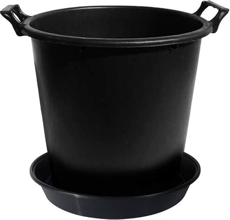 Elixir Gardens Large Plastic Plant Pot With Handles 30 35 50 75