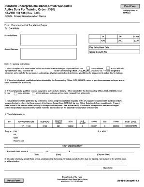 Fillable Online Navmc Hq Rev Naval Forms Online Fax Email